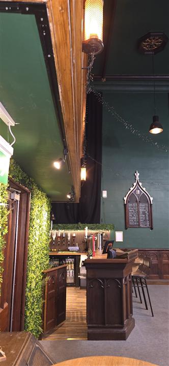 Bar fit-out – track spotlights and wall lanterns