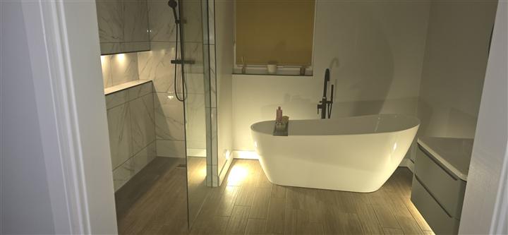 LED plinth and shower niche lighting