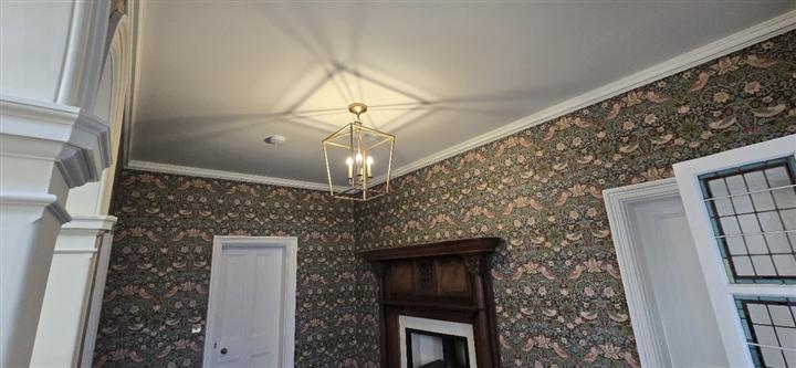 Lantern pendant in a period room